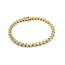 Bracelet Tennis Link 3.8ctw Round Diamonds 14ky 7" 13.9g 225050033