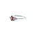 Ring .11ctw Round Diamonds .30ct Garnet 10kw sz7 124110159