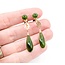 Earrings Dangle Screw Back Jade 14ky 39x7mm 3.53g 225050031