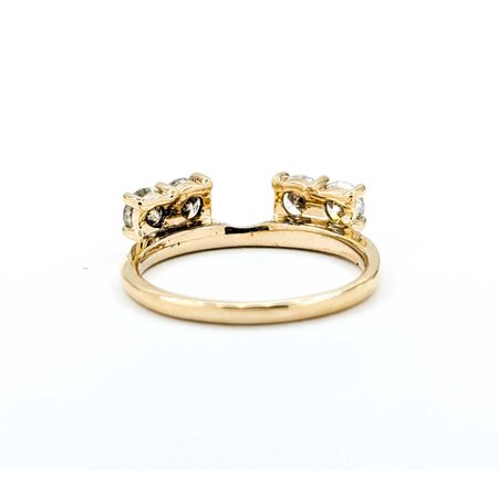 Ring Wrap 4-Stone 1.10ctw Round Diamonds 14ky Sz6.5 225050036