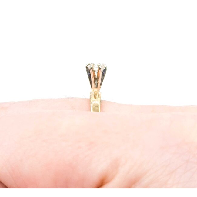 Ring Solitaire .28ct Round Diamonds 14ky Sz6.5 225050035