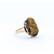Ring Vintage Carved Figure Tiger Eye 10ky Sz4.75 3.25g 225050054