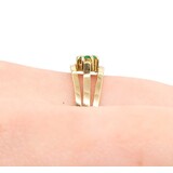  Ring Cocktail .24ctw Emerald 14ky Sz8.5 4.22g 225050052