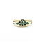 Ring Cocktail .24ctw Emerald 14ky Sz8.5 4.22g 225050052