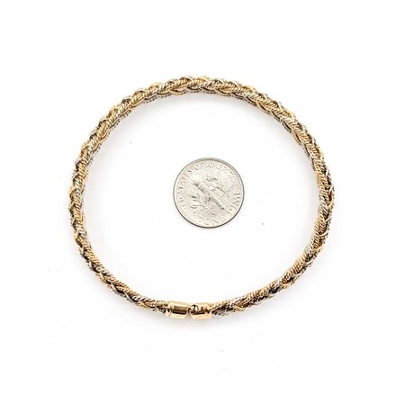Bracelet Woven Tri Color 14ktri 7" 15.01g 225050040