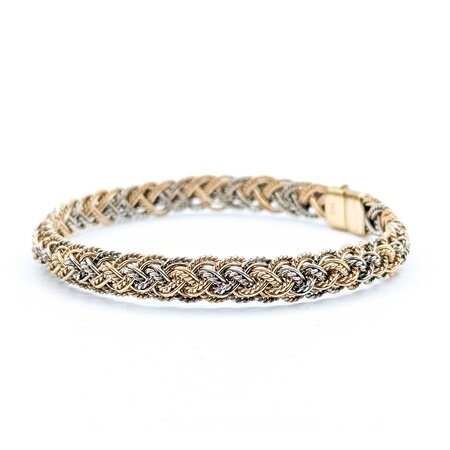 Bracelet Woven Tri Color 14ktri 7" 15.01g 225050040