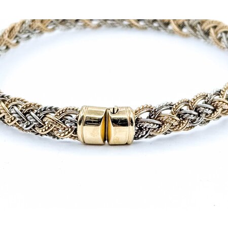 Bracelet Woven Tri Color 14ktri 7" 15.01g 225050040