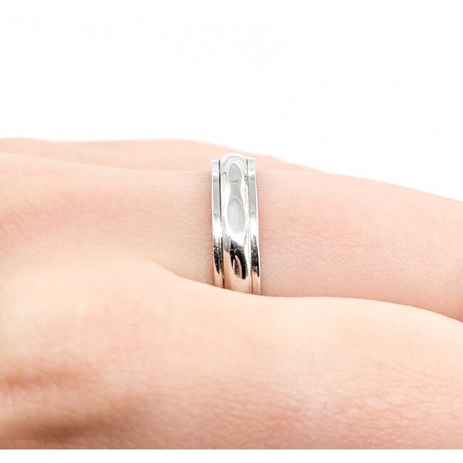 Ring Beveled Edge Band 14kw Sz9.5 3.92g 225050050