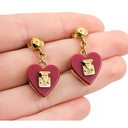 Louis Vuitton Buci d'Oreille Rock Me Heart Earrings 125050096