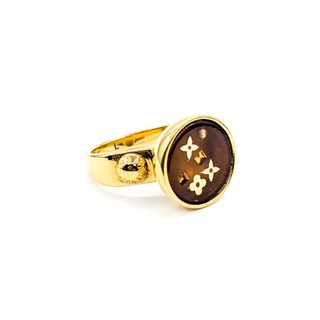 Louis Vuitton Burg LV Colors Ring sz7.75 125050116