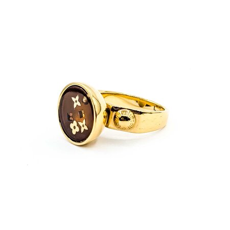 Louis Vuitton Burg LV Colors Ring sz7.75 125050116