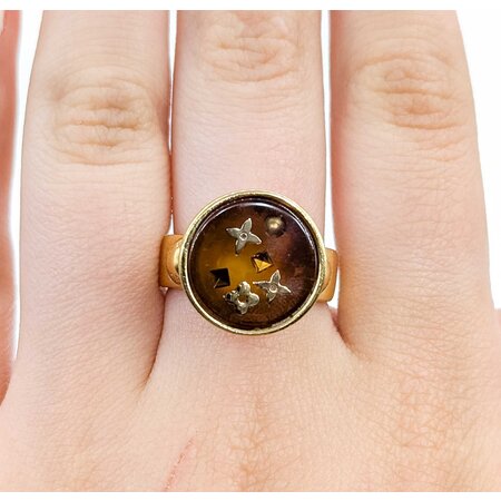 Louis Vuitton Burg LV Colors Ring sz7.75 125050116