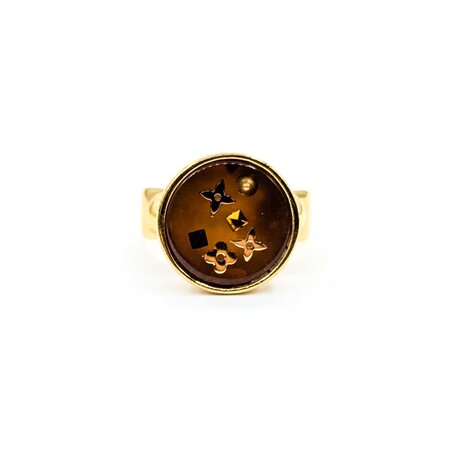 Louis Vuitton Burg LV Colors Ring sz7.75 125050116