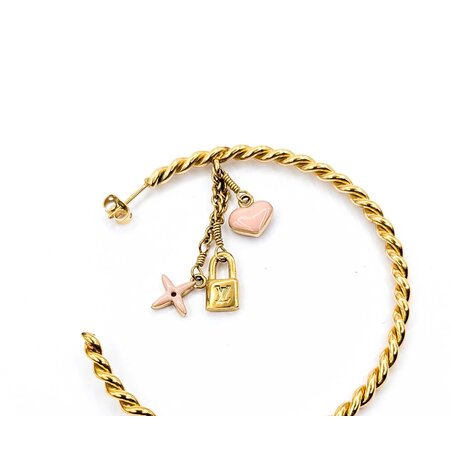 Louis Vuitton Creole Sweet Monogram Earrings 125050094