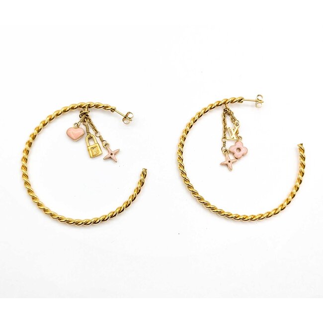 Louis Vuitton Creole Sweet Monogram Earrings 125050094