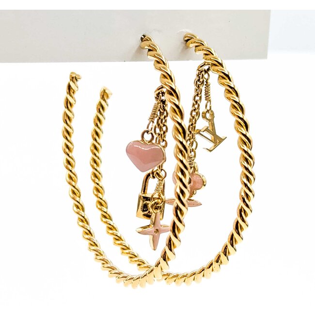 Louis Vuitton Creole Sweet Monogram Earrings 125050094