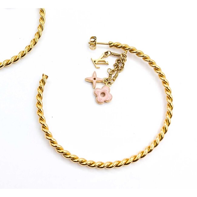 Louis Vuitton Creole Sweet Monogram Earrings 125050094