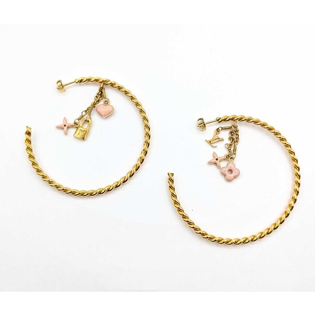 Louis Vuitton Creole Sweet Monogram Earrings 125050094