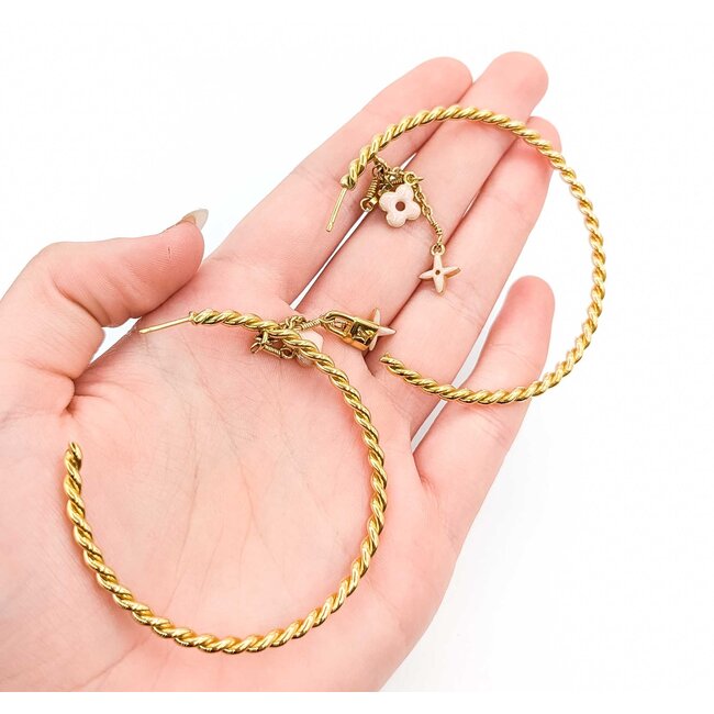 Louis Vuitton Creole Sweet Monogram Earrings 125050094