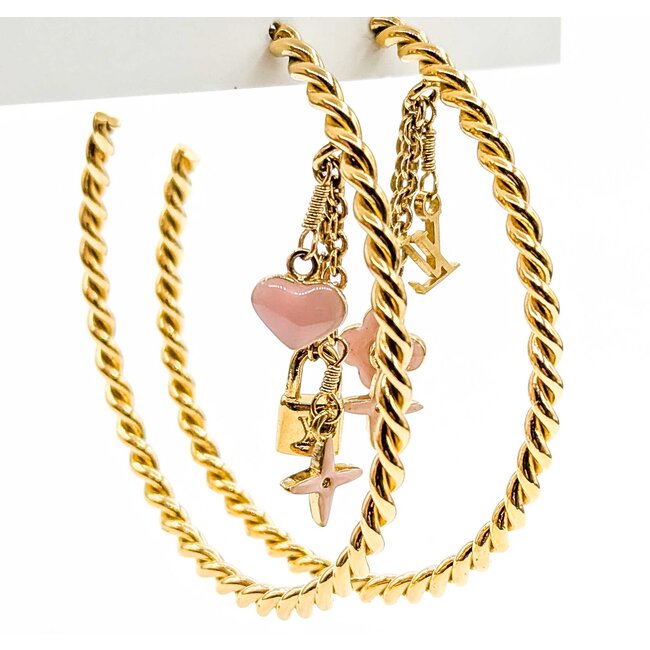 Louis Vuitton Creole Sweet Monogram Earrings 125050094