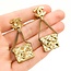 Chanel Coco Mark Dangle Matelasse Earrings 125050135