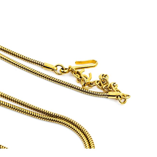 Chanel Coco Mark Necklace 4-Leaf Clover 125050122