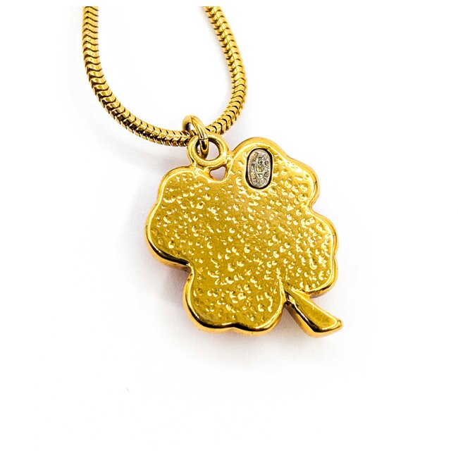 Chanel Coco Mark Necklace 4-Leaf Clover 125050122