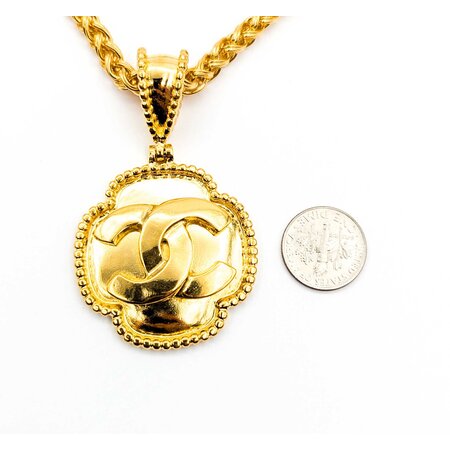 Chanel Coco Mark CC Medallion Necklace 125050137