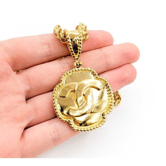 Chanel Coco Mark CC Medallion Necklace 125050137
