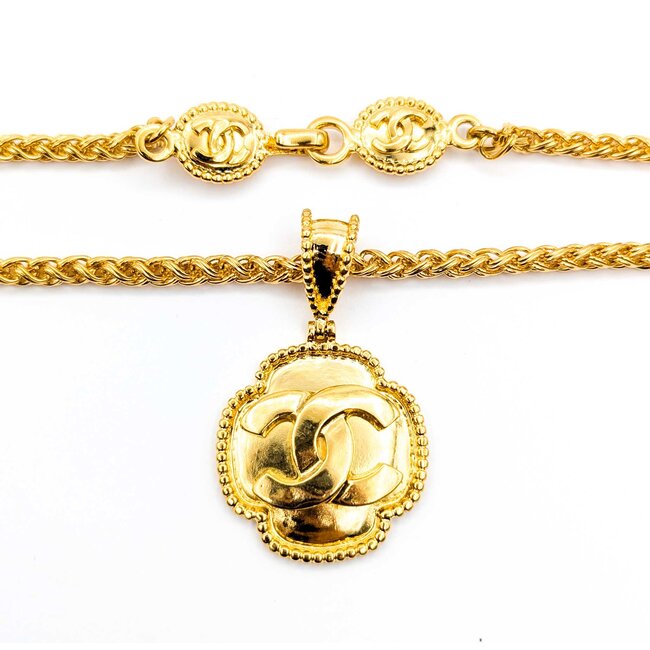 Chanel Coco Mark CC Medallion Necklace 125050137