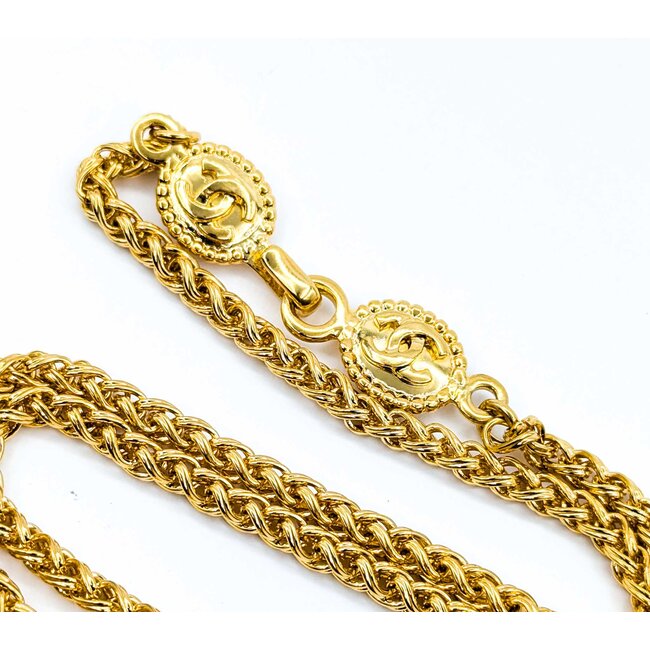 Chanel Coco Mark CC Medallion Necklace 125050137