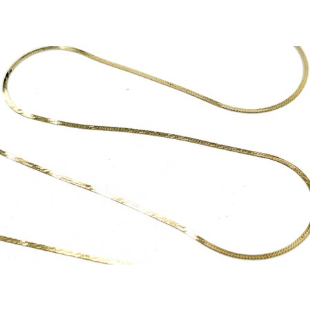Necklace Herringbone 14ky 1.25mm 18" 1.02g 225050045