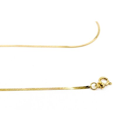Necklace Herringbone 14ky 1.25mm 18" 1.02g 225050045