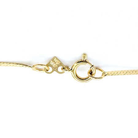 Necklace Herringbone 14ky 1.25mm 18" 1.02g 225050045