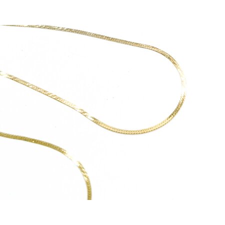 Necklace Herringbone 14ky 1.25mm 18" 1.02g 225050045