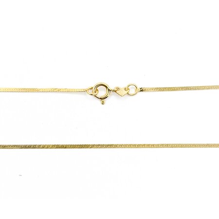 Necklace Herringbone 14ky 1.25mm 18" 1.02g 225050045