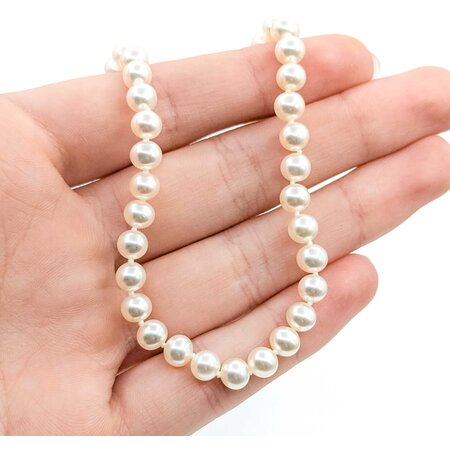 Necklace Strand 5.5-5.7mm Akoya Pearls 14ky 18" 19.48g 225050047