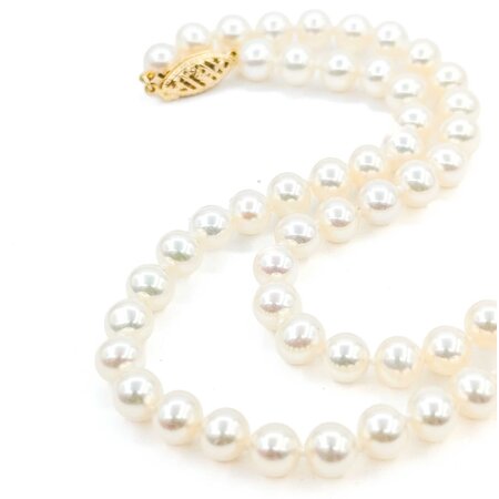 Necklace Strand 5.5-5.7mm Akoya Pearls 14ky 18" 19.48g 225050047