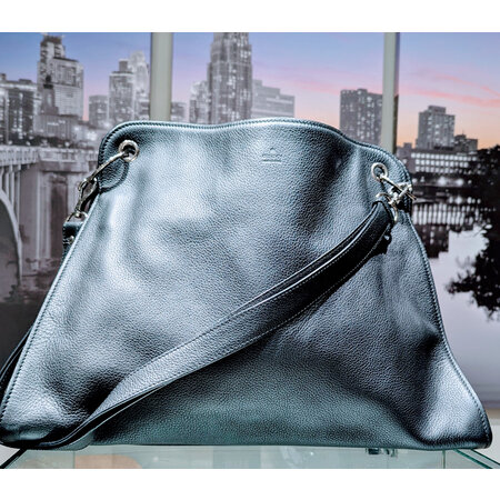 Handbag Gucci Soho GG Black Leather 125050180