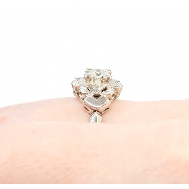 Ring Star Vintage .23ct Round Diamond 14kw Sz9.5 3.12g 225060003