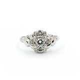 Ian Szymczak Ring Star Vintage .23ct Round Diamond 14kw Sz9.5 3.12g 225060003
