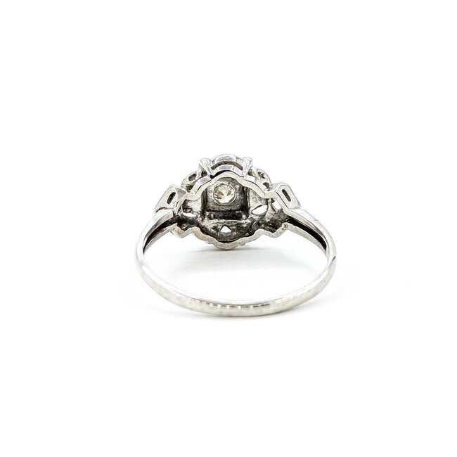 Ring Star Vintage .23ct Round Diamond 14kw Sz9.5 3.12g 225060003