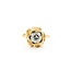 Ring Floral .50ct Round Diamond 14ky Sz5 3.20g 225060001