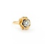 Ring Floral .50ct Round Diamond 14ky Sz5 3.20g 225060001