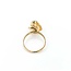 Ring Floral .50ct Round Diamond 14ky Sz5 3.20g 225060001