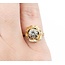 Ring Floral .50ct Round Diamond 14ky Sz5 3.20g 225060001
