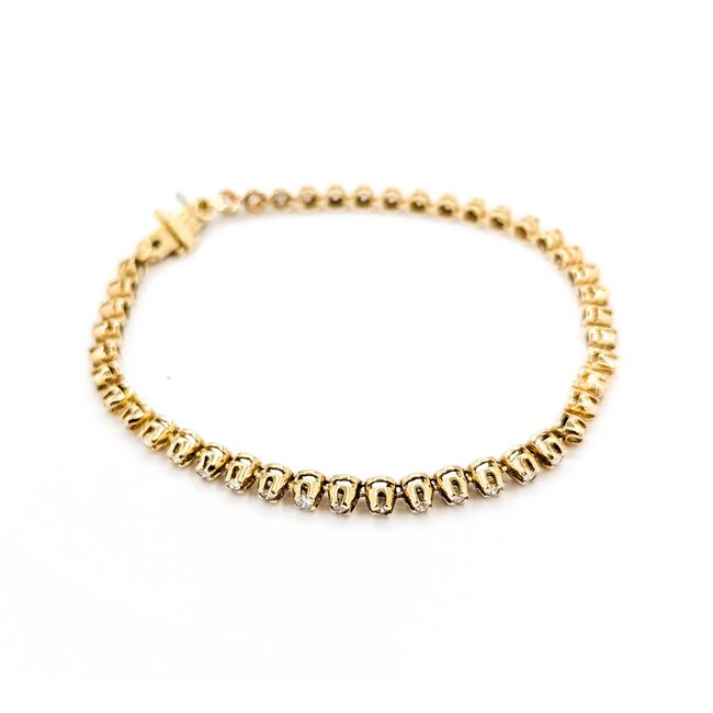 Bracelet Line .50ctw Round Diamonds 14ky 7" 8.95g 225060013