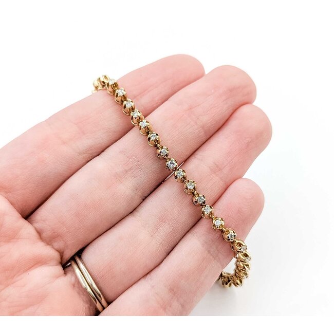 Bracelet Line .50ctw Round Diamonds 14ky 7" 8.95g 225060013