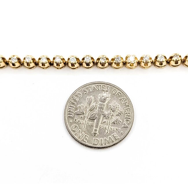 Bracelet Line .50ctw Round Diamonds 14ky 7" 8.95g 225060013