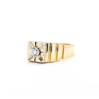 Ring .40ct Round Diamond 14ky Sz11 11.51g 225060002